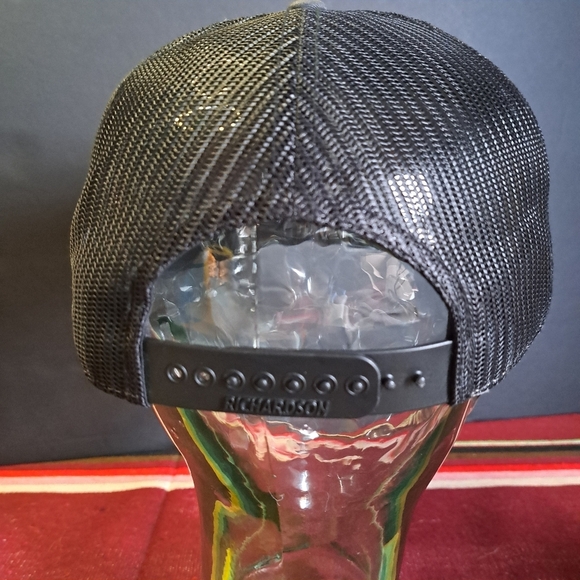 Blackfoot Brewing Hat Cap Snap Back Black Gray Howling Wolf Mesh Panel - Picture 2 of 2